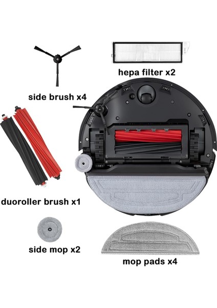 Roborock S8 Maxv Ultra Robot Vakum Süpürge Parçaları Ana Yan Fırça Mop Bezi Hepa Filtre Toz Torbaları Yedek Parçalar (Yurt Dışından) indirimleri