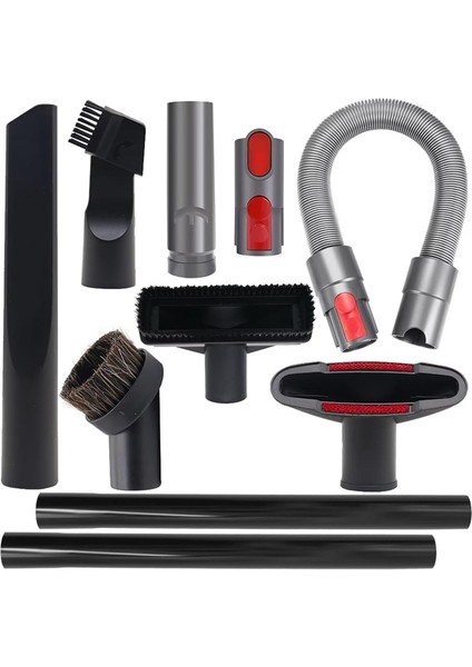 Dyson V15 V12 V11 V11 V10 V7 V8 Için Vakum Ekleri Kiti Esnek Uzatma Hortumu ve Vakum Ekleri ile (Yurt Dışından)