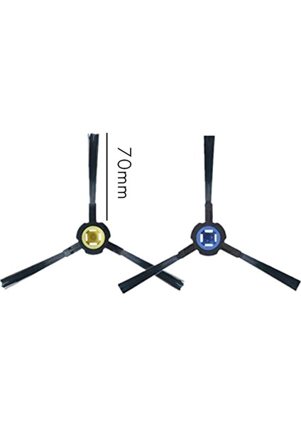 6x Yedek Parçalar Ilıfe V8S X750 X785 V80 Robot Vakum Süpürge Yedek Parçaları Hepa Filtreleri Yan Fırça (Yurt Dışından) fiyatları