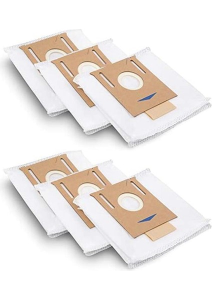 Ecovacs Deebot 2 5l Istasyonu Için 6 Adet Tek Kullanımlık Toz Torbası T8 Aıvı ve T8 Robot Vakum ve Mop Temizleyici ile Çalışır (Yurt Dışından)