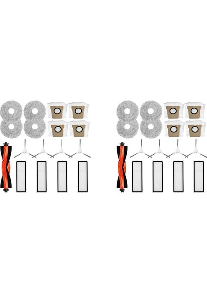 Xiaomi Robot Vakum Için 2set X20+ / X20 Artı Yedek Parça Aksesuarları Hepa Filtre Mop Bez Toz Çantası (Yurt Dışından)