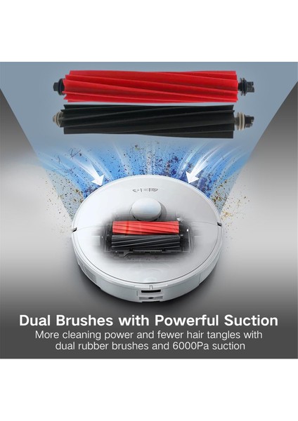 Roborock Q5 Max+ Duoroller+ Robot Vakum Temizleyici Aksesuarları Ana Yan Fırça Hepa Filtre Mop Rag Toz Torbası Parçaları (Yurt Dışından) fırsatları