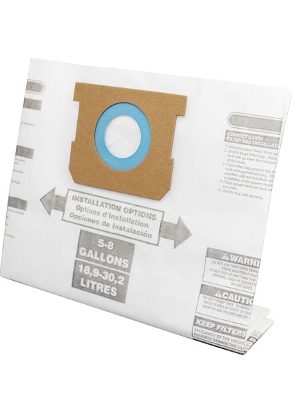 10PC Yedek Islak/kuru Vakum Torbaları Mağaza-Vac Rıdgıd Için Toz Çantaları 5-8 Galon Vakum Süpürücü 9066100 90661 906-61 (Yurt Dışından) indirimleri