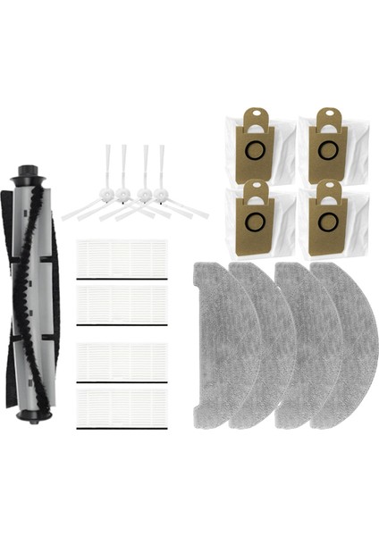 Tama Için H14/INNOS Innos R7/lihas Lhhas LH90 Robot Vakum Aksesuarları Toz Çantası Hepa Filtre Millete Sıralı Fırça Mop Bez (Yurt Dışından)