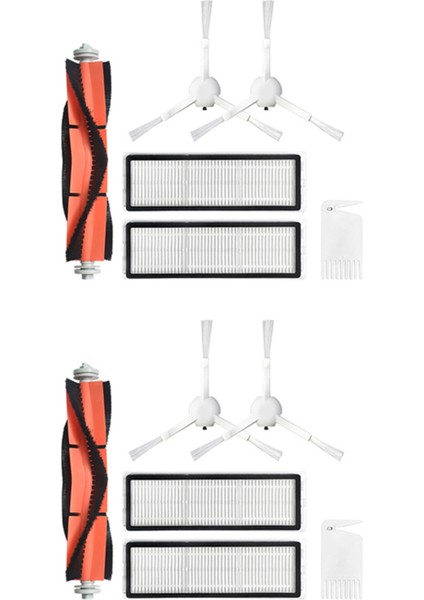 12 Pcs Ana Fırça Yan Fırçalar Xiaomi Mijia 1c Için Filtreler STYTJ01ZHM Robot Vakum Süpürge Parçaları Aksesuarlar (Yurt Dışından)
