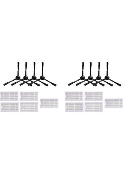 2 Set Sünger Hepa Filtre Yan Fırça Fırça Robot Ilıfe V55 V55 V5 V5 V3 V3S V50 Pro X5 Aksesuarları (Yurt Dışından)