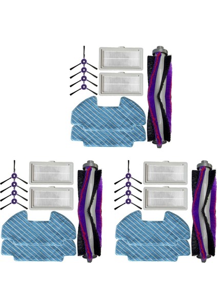 27 Parça / Set Silindiri Yan Fırçası Silme Filtresi Samsung Powerbot-E VR05R5050WK Vakum Süpürge Yedek Parçaları (Yurt Dışından)
