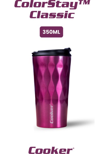 Colorstay™ Classic 350 ml Paslanmaz Çelik Termos | Çift Kat Vakumlu, 6 Saat Sıcak – 6 Saat Soğuk, Sızdırmaz Kapak fiyatları