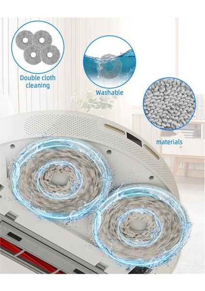 Roborock Q Revo Pro/q Revo S/q Revo Maxv Robot Vakum Parçaları Ana Yan Fırça Hepa Filtre Mop Bez Torbaları (Yurt Dışından) modelleri