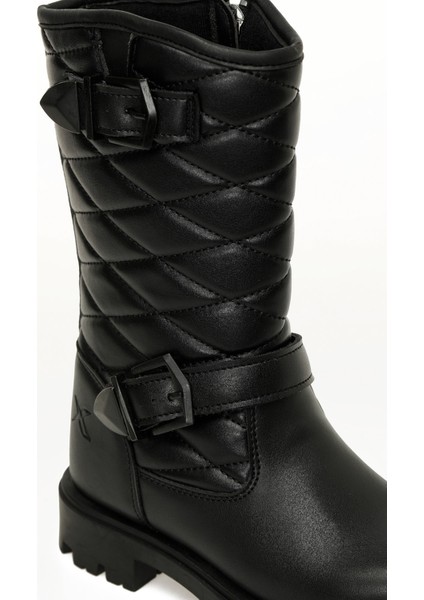 Letune F 5pr Siyah Kız Çocuk Çizme