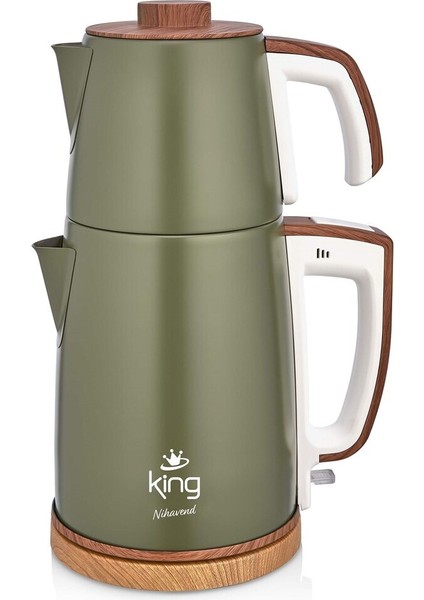 Haki Renkli Çay Makinesi, Pratik ve Şık Tasarım ile Hızlı Demleme Keyfi