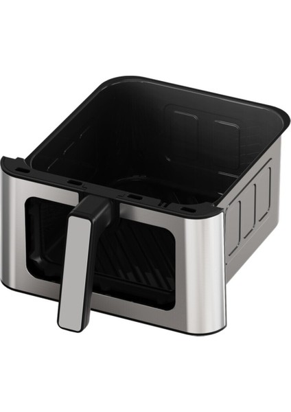 8l Seramik Kaplama Airfryer, Alt-Üst Çift Rezistans, Siyah Renk
