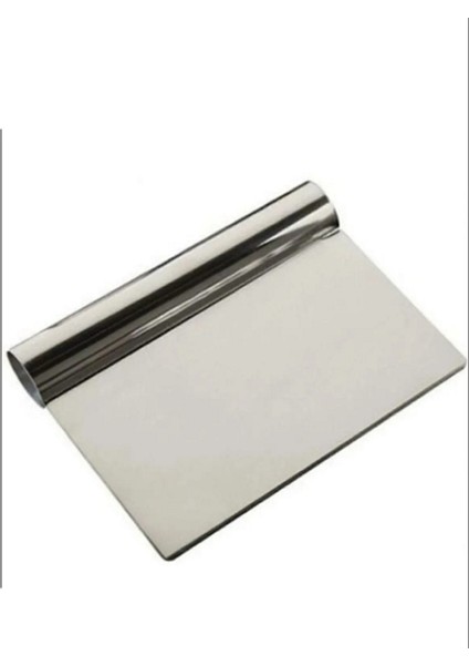 Çelik Spatula ve Kazıyıcı, Ayarlanabilir, 8 cm Kare Kek Kalıbı, Gri