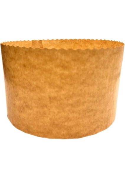 Turuncu Panettone Kalıbı Kağıt, 10 Adet, 16 cm Yükseklik, 11,5 cm Genişlik