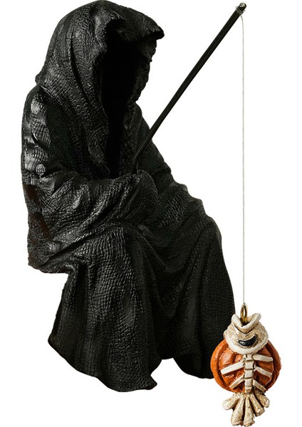 Halloween Cadı Büyücü Balıkçılık Süsleri Komik Reçine Süsleri (Yurt Dışından)