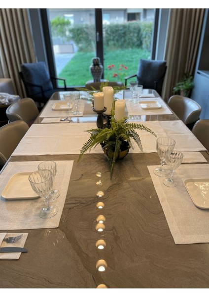 Parlak Gümüş Simli Beyaz Kaşıklık Seti 6’lı, Şık ve Zarif Tasarım