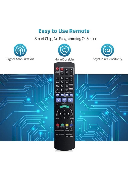 Praise6 Panasonic DMRHWT250 DMRHWT250GL DMR-HWT250 DMR-HWT250GL Için N2QAYB001042 Uzaktan Kumandayı (Yurt Dışından) indirimleri