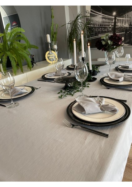 Keten Dokulu Gri Peçete, 6'lı Paket, Şık ve Dayanıklı Tasarım fırsatları