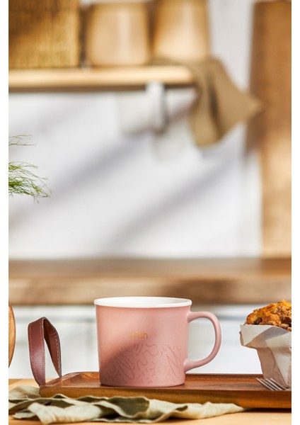 Kırmızı Mercan 350ML Yeni Bone Kupa, Şık ve Kullanışlı Tasarım