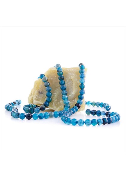 Wizard 8 mm Akik Taşı-Mavi