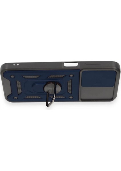 Samsung Galaxy M14 5g Kılıf Pars Lens Yüzüklü Silikon - Lacivert modelleri