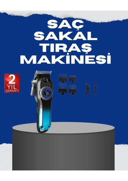 USB Typec Şarjlı Kablosuz/kablolu Erkek Tıraş Makinesi