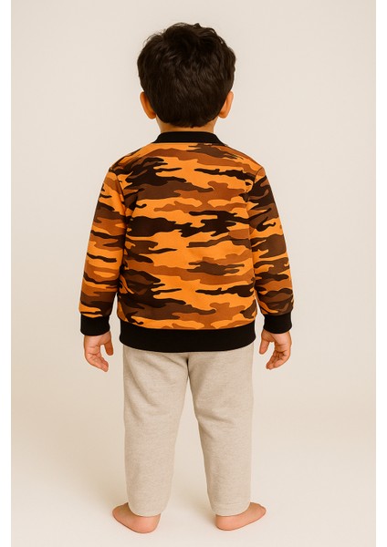 Erkek Çocuk Kamuflaj Desenli Ince Mevsimlik Hırka 2-7 Yaş fiyatları