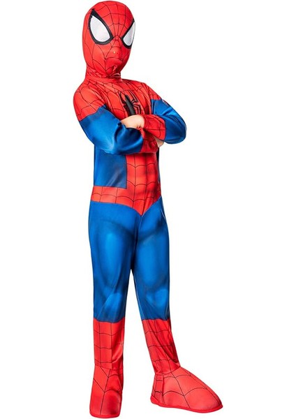 Rubie's Resmi Marvel Örümcek Adam Düz Kesim Klasik Çocuk Kostümü, Çocuk Süper Kahraman Kostüm Partisi Kıyafeti (Yurt Dışından) fiyatları