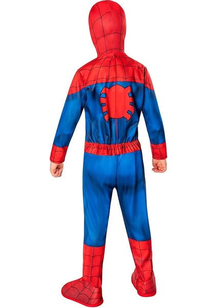 Rubie's Resmi Marvel Örümcek Adam Düz Kesim Klasik Çocuk Kostümü, Çocuk Süper Kahraman Kostüm Partisi Kıyafeti (Yurt Dışından) fırsatları