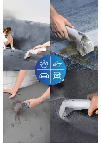 Gri Buharlı Koltuk ve Halı Yıkama Makinesi, Leke Çıkarma Özelliği fırsatları