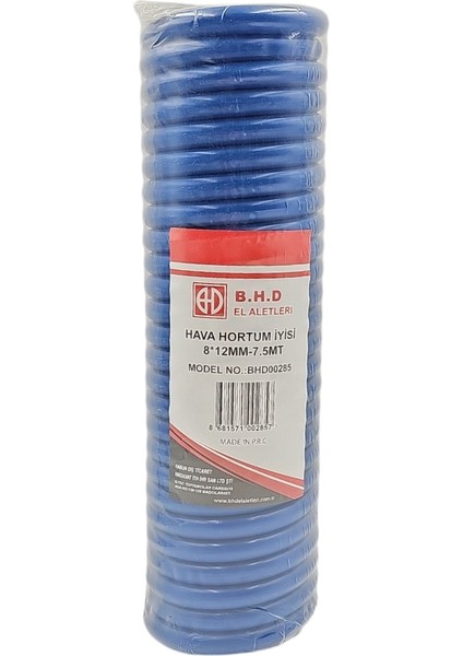 B.h.d BHD00285 P.e 8X12MM-7.5M Spiral Hava Hortumu