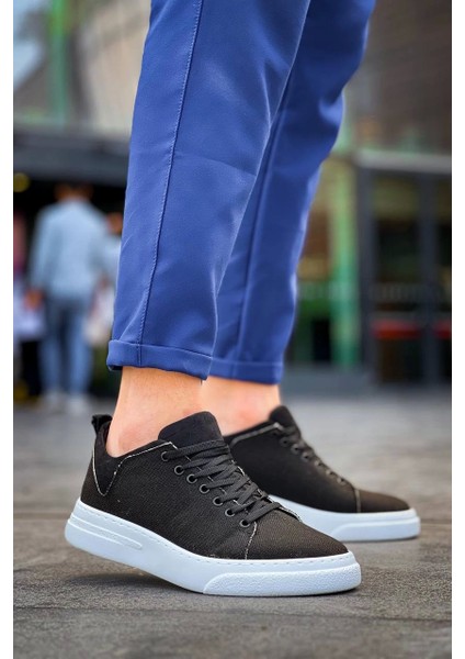 KB-X204 Kuback Siyah Keten Beyaz Yüksek Taban Günlük Erkek Spor Ayakkabı fiyatları