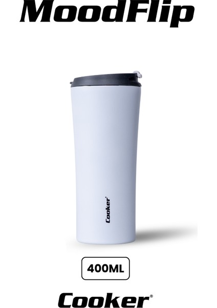 400 ml 304 Paslanmaz Çelik Termos – Çift Kat, Sızdırmaz, 6 Saat Sıcak & 24 Saat Soğuk