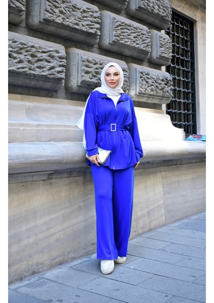 Kadın Alt Üst Takım | • 0ysho Kumaş | Günlük–ofis–kombin | %100 Pamuk Pantolon Bluz