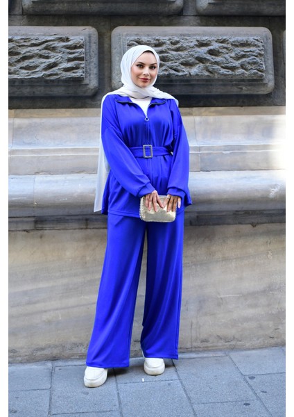 Kadın Alt Üst Takım | • 0ysho Kumaş | Günlük–ofis–kombin | %100 Pamuk Pantolon Bluz modelleri