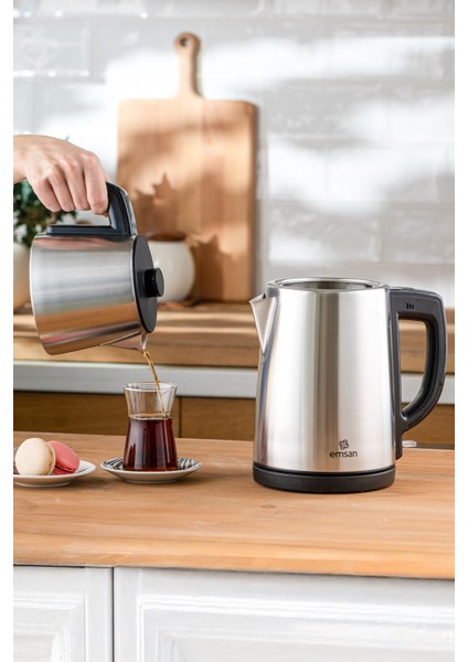 Gri Inox Çay Makinesi, Şık ve Pratik Çay Hazırlama Cihazı modelleri