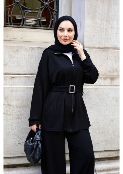 Kadın Alt Üst Takım | • 0ysho Kumaş | Günlük–ofis–kombin | %100 Pamuk Pantolon Bluz