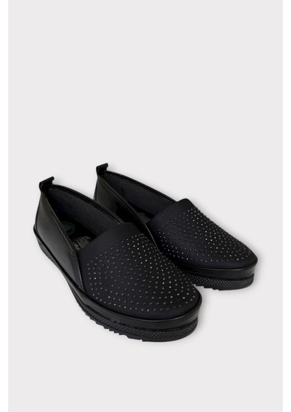 Kadın Ortopedik Comfort Günlük Anne Casual Ayakkabı Siyah - Füme fırsatları