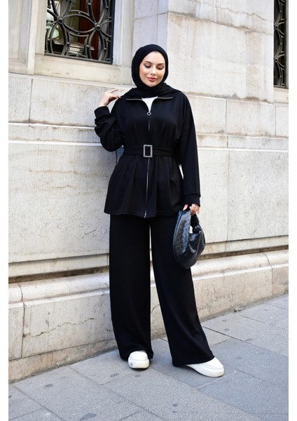 Kadın Alt Üst Takım | • 0ysho Kumaş | Günlük–ofis–kombin | %100 Pamuk Pantolon Bluz