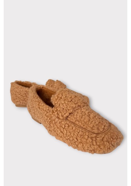 Ultra Yumuşak Peluş Ses Yapmaz Hafif Taban Ev Babeti Kadın Panduf Vizon fiyatları