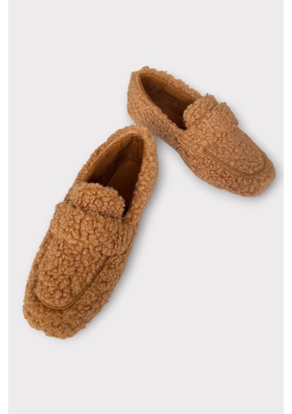 Ultra Yumuşak Peluş Ses Yapmaz Hafif Taban Ev Babeti Kadın Panduf Vizon fırsatları