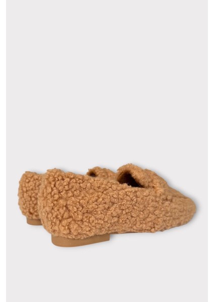 Ultra Yumuşak Peluş Ses Yapmaz Hafif Taban Ev Babeti Kadın Panduf Vizon indirimleri