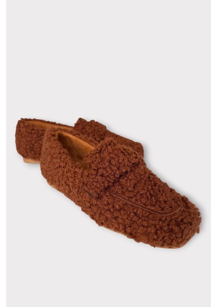 Ultra Yumuşak Peluş Ses Yapmaz Hafif Taban Ev Babeti Kadın Panduf Kahverengi fiyatları