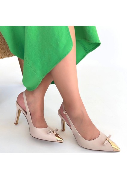 Joye Bej Cilt Topuklu Ayakkabı fırsatları