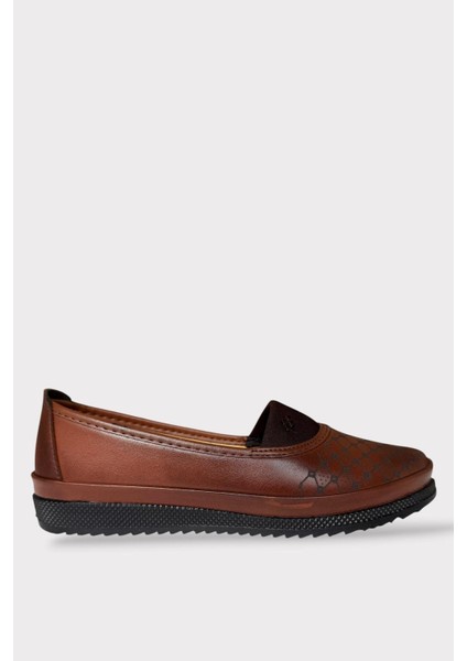 Kadın Ortopedik Comfort Günlük Anne Casual Ayakkabı Taba