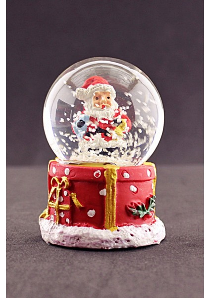 Yeni Yıl 2026 Hediyeleri Noel Baba Mini Boy Işıklı Kar Küresi Yılbaşı Hediyesi 6,5 cm 1x fiyatları