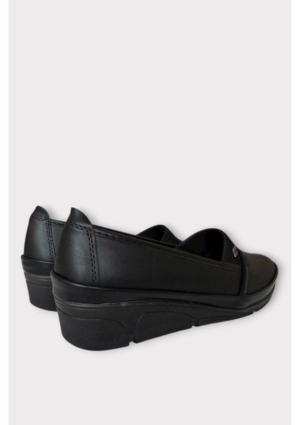 Kadın Kaydırmaz Taban Ortopedik Günlük Anne Ayakkabısı SİYAH - BEJ indirimleri