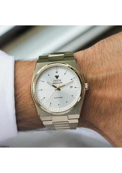 FS600919 Çelik Kordonlu Otomatik Erkek Kol Saati