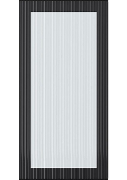 Cam Kapak, Antrasit-Kabartmalı Cam, 40X80 cm