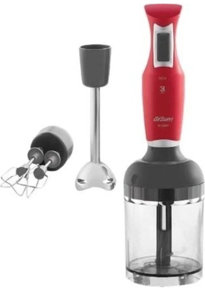 900 W 800 ml 3 Fonksiyonlu El Blender Seti, Beyaz Renk